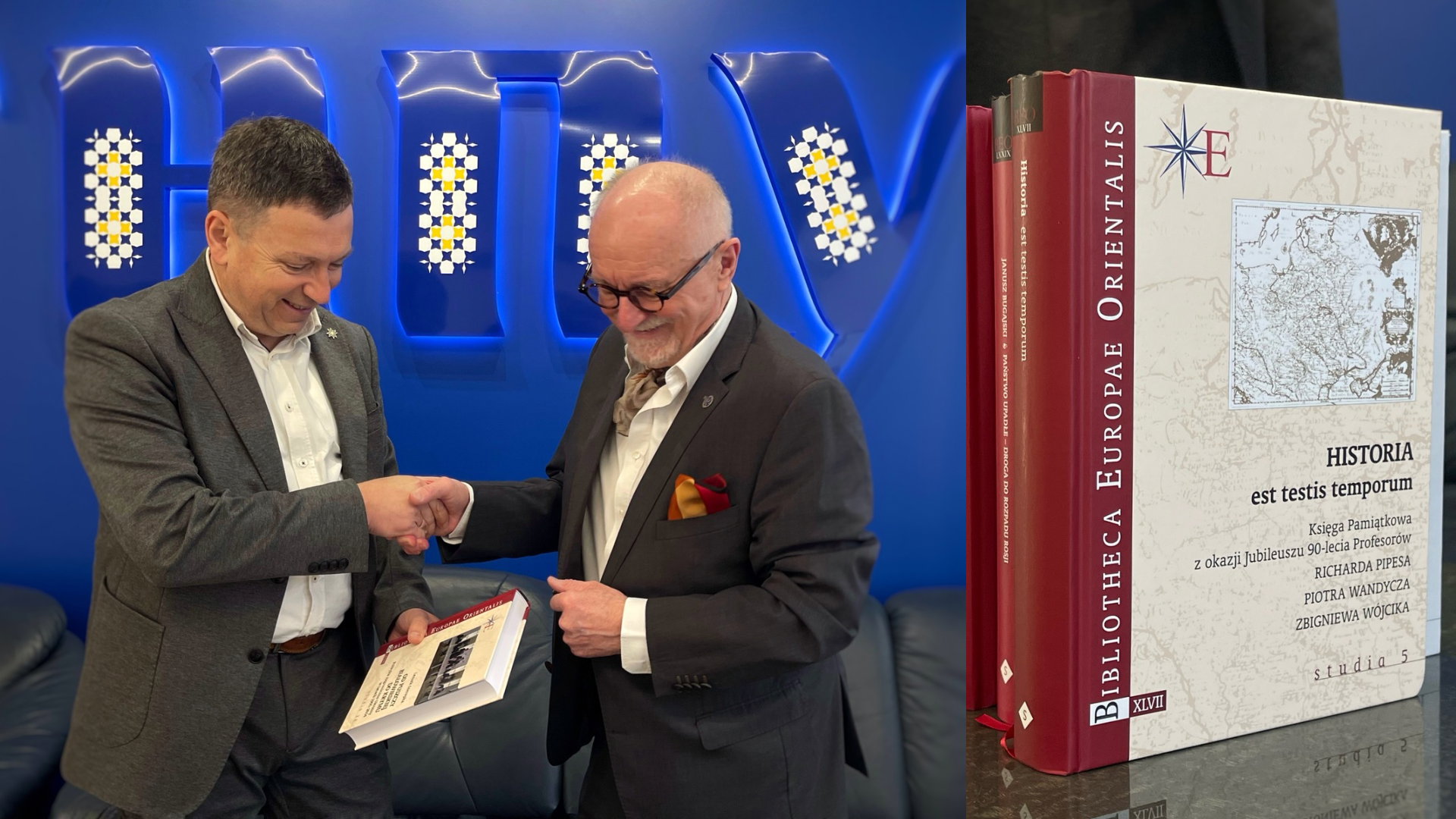 Yan Malitskyi peredaie naukovi vydannia rektoru TNPU Bohdanu Buiaku